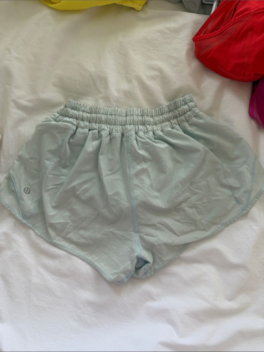 lululemon athletica hotty hot 2.5 light blue Athletic Shorts